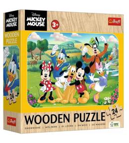 Puzzle drewniane 24 Mickey z przyjaciółmi TREFL