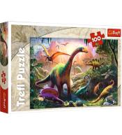 Puzzle 100 Świat dinozaurów TREFL