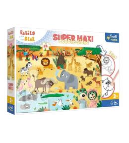 Puzzle 24 Super Maxi Bobaski na safari TREFL