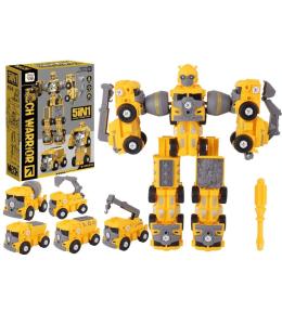 Robot 5w1 skręcany żółty