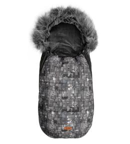 Śpiworek Olaf grafitowy kropki 100x45cm