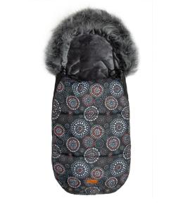 Śpiworek Olaf czarny rozety 100x45cm