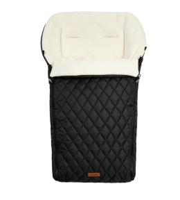 Śpiworek pikowany polar do wózka black