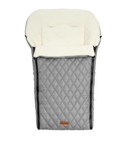 Śpiworek pikowany polar do wózka grey