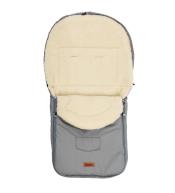 Śpiworek wełniany do wózka light grey