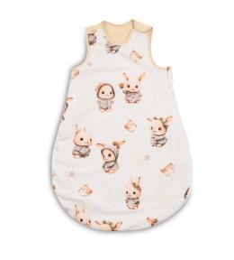 Śpiworek do spania S króliczki beżowy 45x70cm