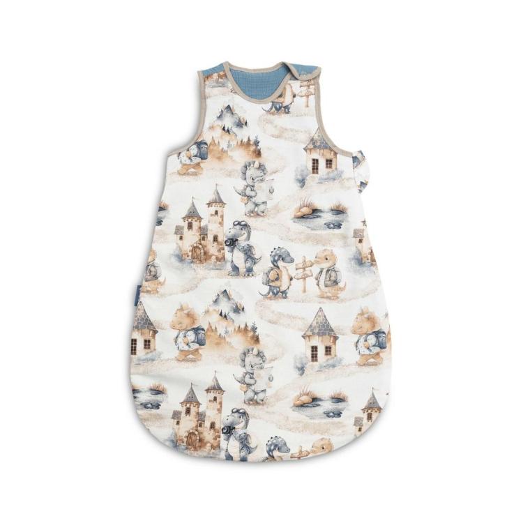 Śpiworek do spania S smoki jeans 45x70cm