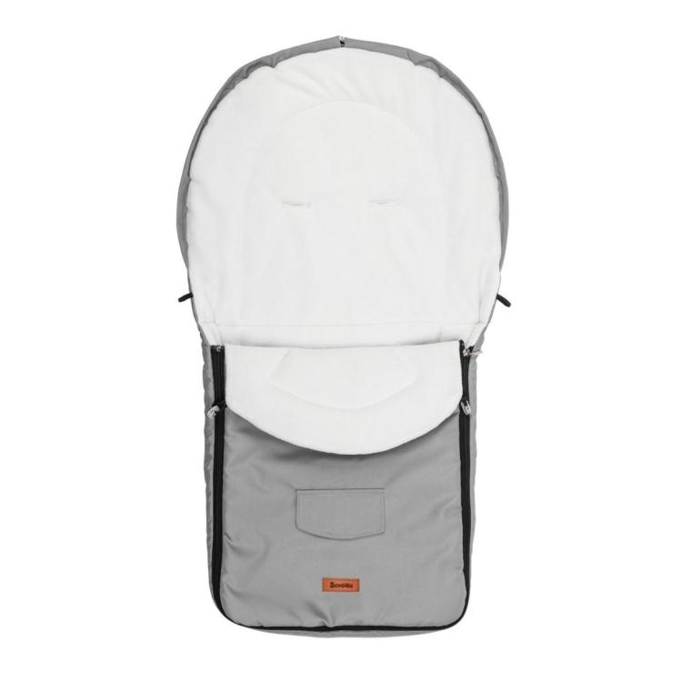Śpiworek polar do wózka light grey