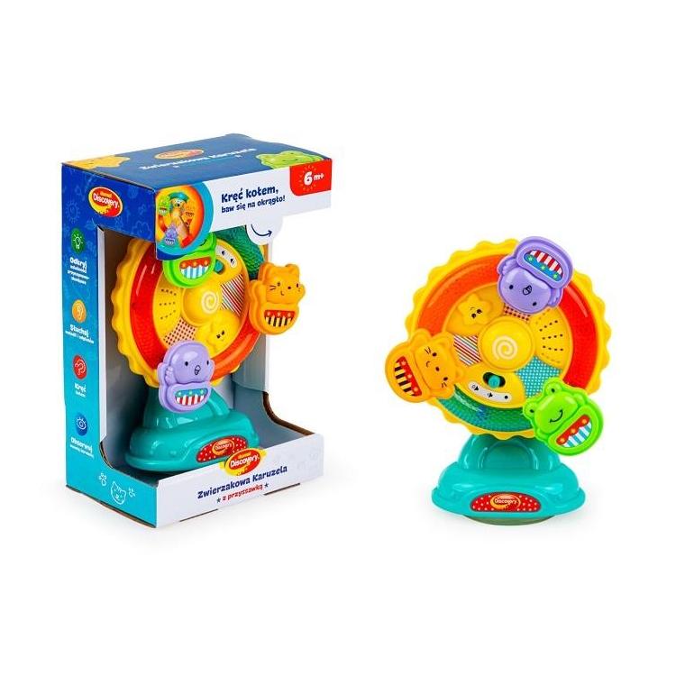 Karuzela zwierzakowa z przyssawką