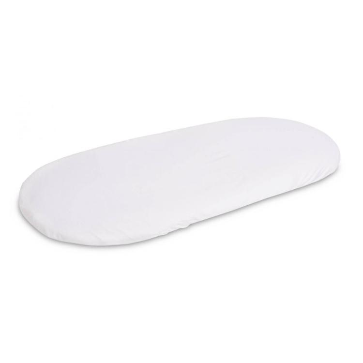 Prześcieradło nieprzemakalne do wózka jersey białe