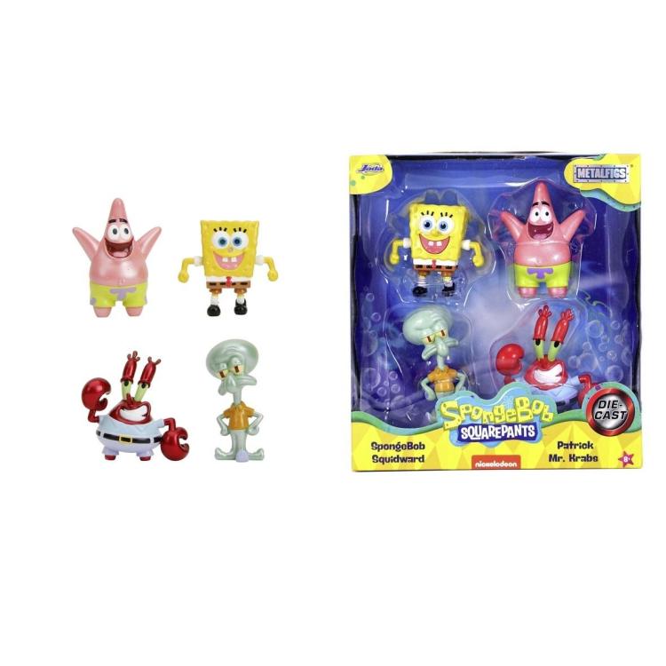 Jada SpongeBob Metal fig 4-pak 6,5cm