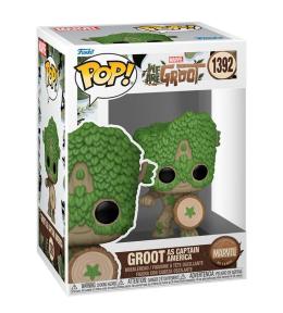 Funko Figurka POP Marvel: Groot jako Kapitan Amer.