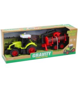 Traktor z przyczepą i dźwiękiem