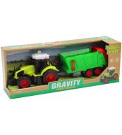 Traktor z przyczepą i dźwiękiem