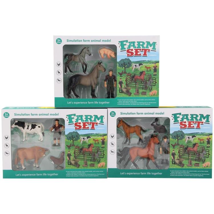 Zestaw zwierząt domowych - mini farma MIX