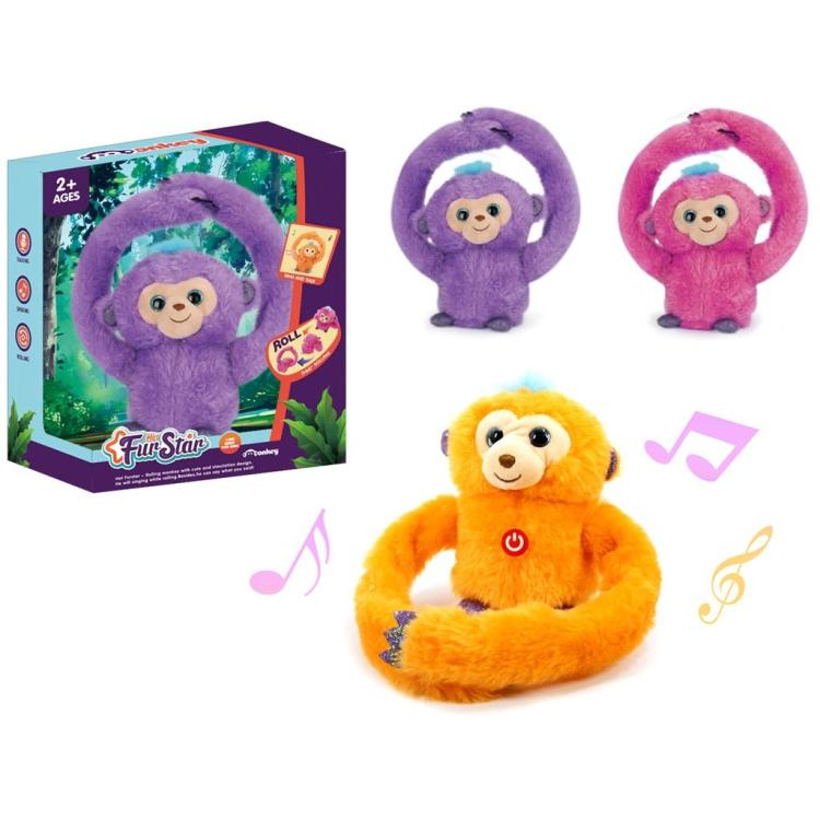 Małpka pluszowa turlająca się MIX