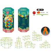 Klocki rurki namiot fosforyzujące 88el