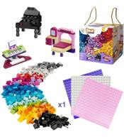 Klocki 520 elementów + podstawa