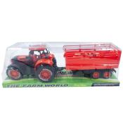 Traktor z przyczepą i zwierzątkiem