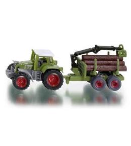 Siku 16 - Traktor z leśną przyczepą S1645