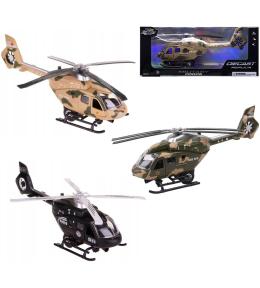 Helikopter metal pull back ze światłem i dźwiękiem