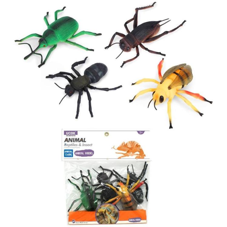 Owady insekty 4szt