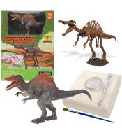 Wykopaliska paleontolog szkielet dinozaura