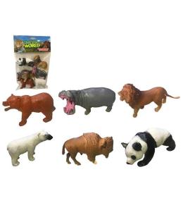 Zestaw zwierząt zoo 6szt