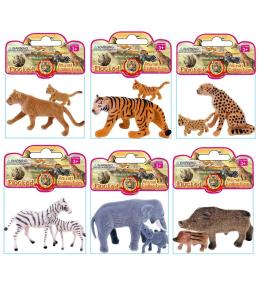 Zwierzęta flokowane mama i dziecko