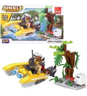 Klocki motorówka dżungla 130 elementów