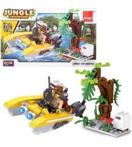 Klocki motorówka dżungla 130 elementów