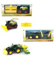 Traktor kombajn z maszyną