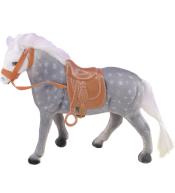 Koń flokowany szary w kropki