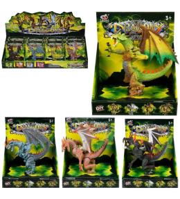 Figurka smok gumowy MIX