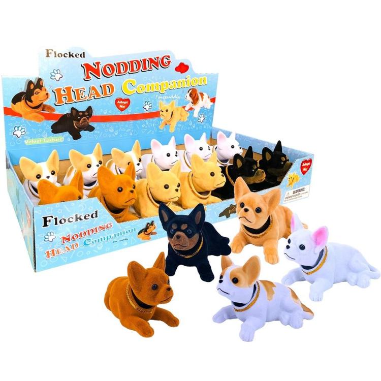 Piesek flokowany kiwający głową