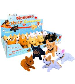 Piesek flokowany kiwający głową