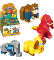 Klocki zwierzęta 28el MIX