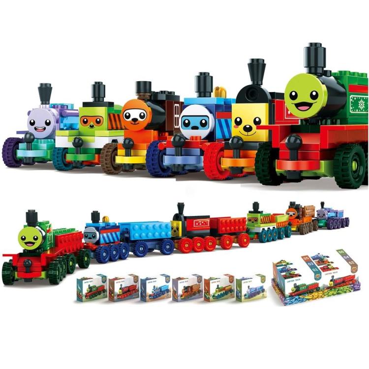 Klocki lokomotywa 45el MIX