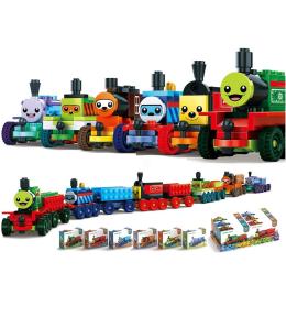 Klocki lokomotywa 45el MIX