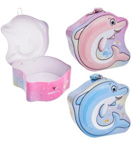 Skarbonka metalowa delfin MIX