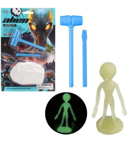 Wykopaliska odkrywca kosmita świecący