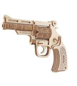 Układanka drewniana rewolwer