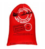 Worek Mikołaja na prezenty – czerwony, 50×70 cm, ze sznurkiem