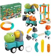 Klocki magnetyczne dinozaury 83el