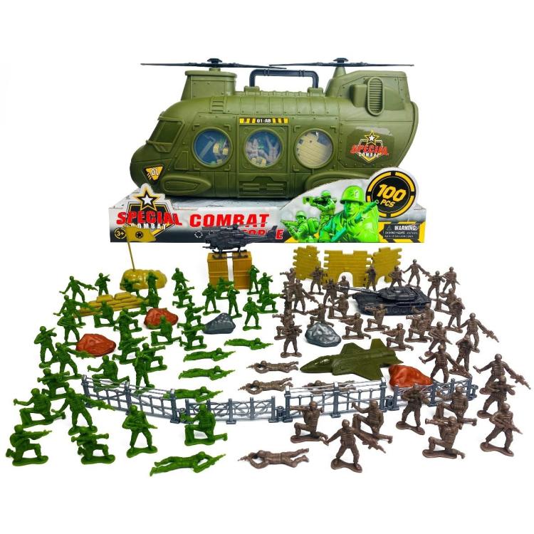 Żołnierzyki w helikopterze