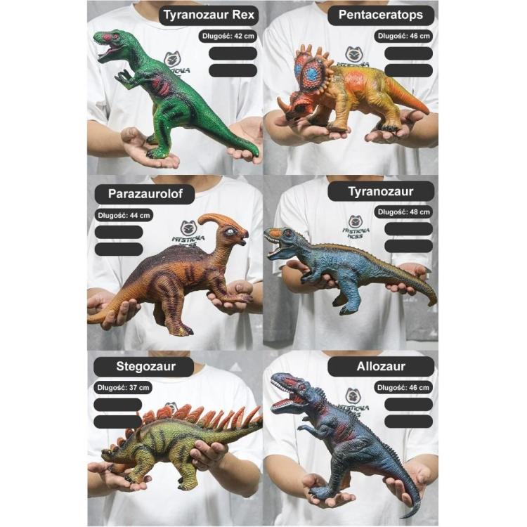 Dinozaur gumowy z głosem MIX