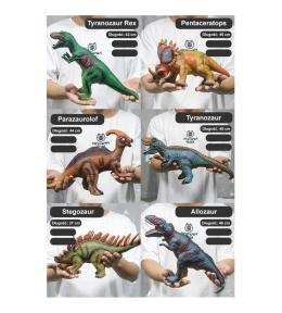 Dinozaur gumowy z głosem MIX