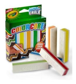 Crayola kreda chodnikowa color core 5 szt. dwukolorowa