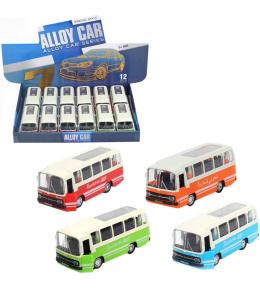 Autobus metalowy z dźwiękiem i światłem MIX