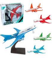 Samolot metalowy pullback, światło i dźwięk